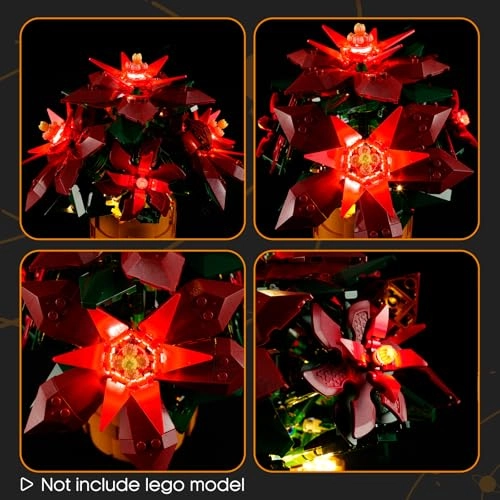 Light for Lego-10370 Poinsettia