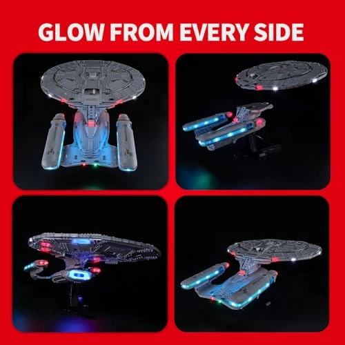 2.0 Light Kit - Compatible with U.S.S. Enterprise NCC-1701-D Cable-Hiding Tech