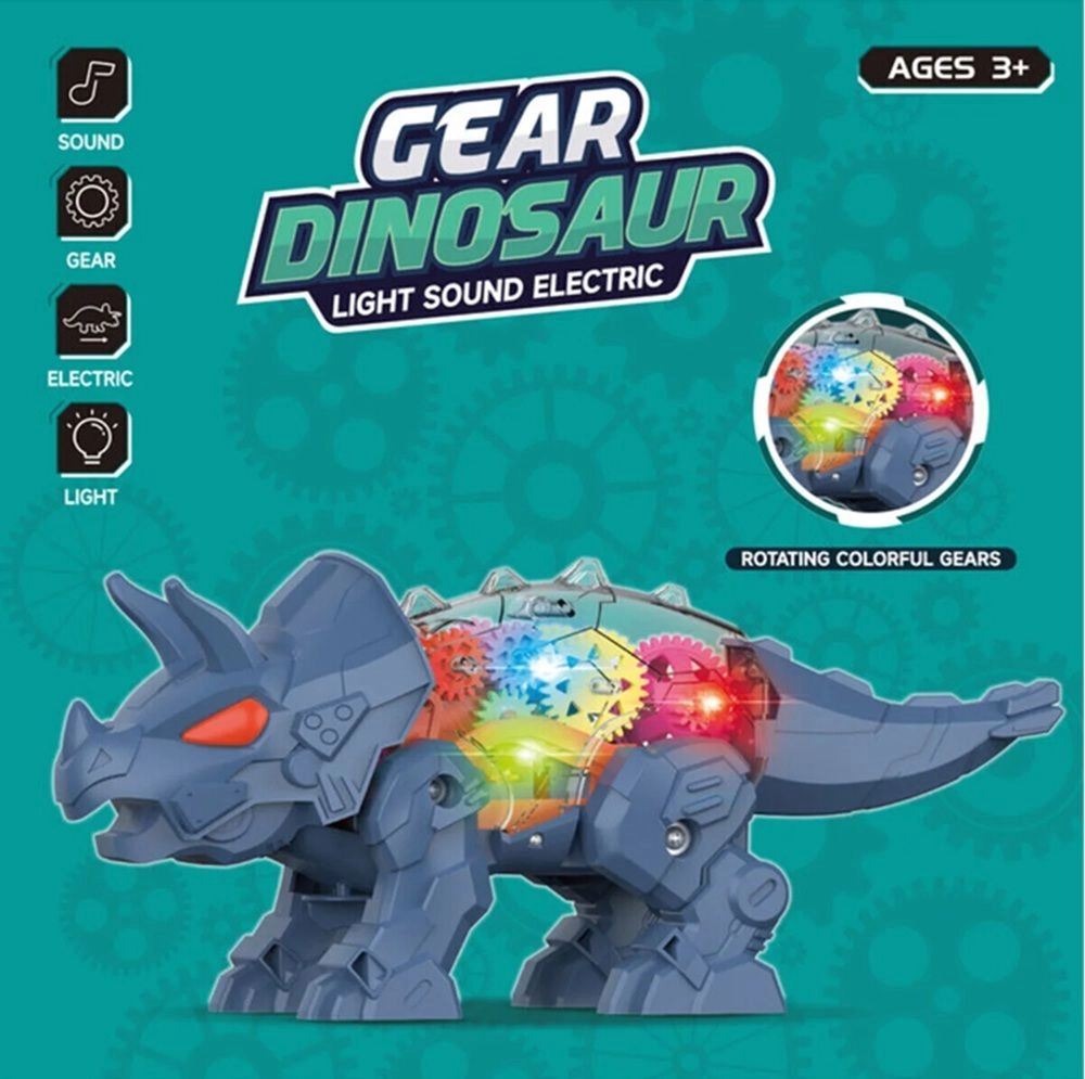 Electric DIY Gear Dinosaur - 3 +