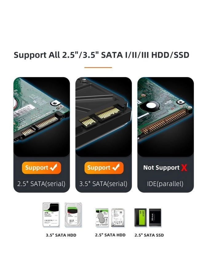 Dual Bay Hard Drive Docking Station - 2 Bay