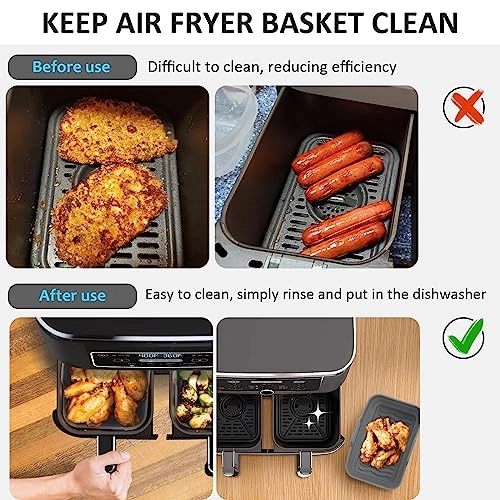 Air Fryer Silicone Liner - Silicone 2 Pack