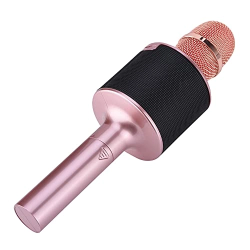 Karaoke Bluetooth Microphone - 4 Hour Playtime TF Card Slot RGB LED Lights