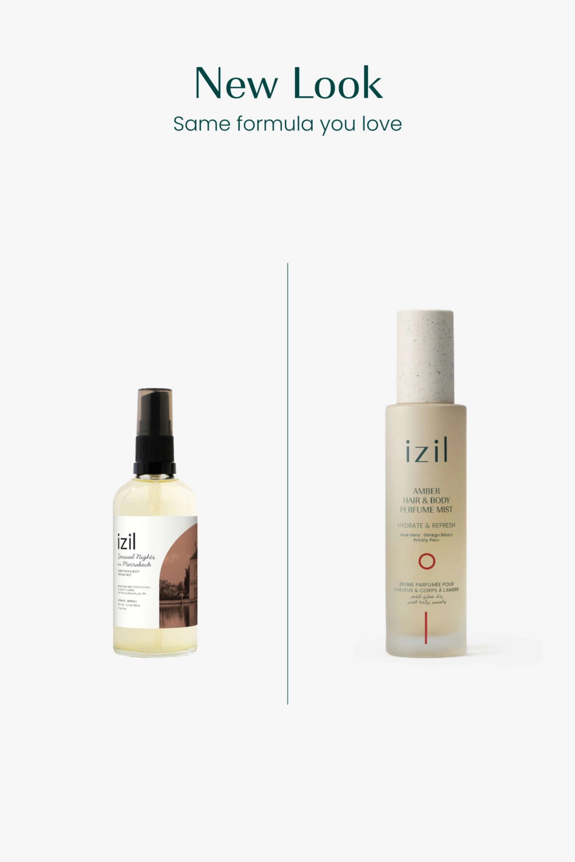 Sensual Nights in Marrakech Amber Hair & Body Perfume Mist - 100ml woody amber with a spicy hint of ginger