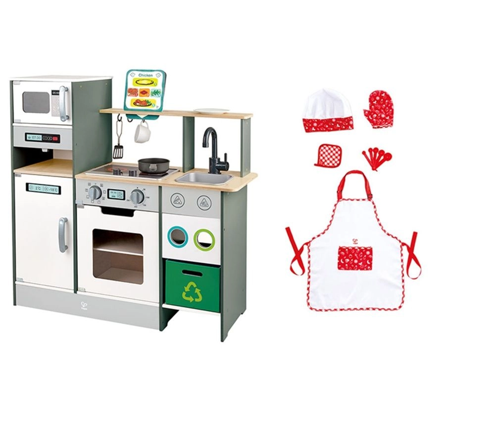 Hape Cook N Serve Kitchen + Chef Pack - 5pcs