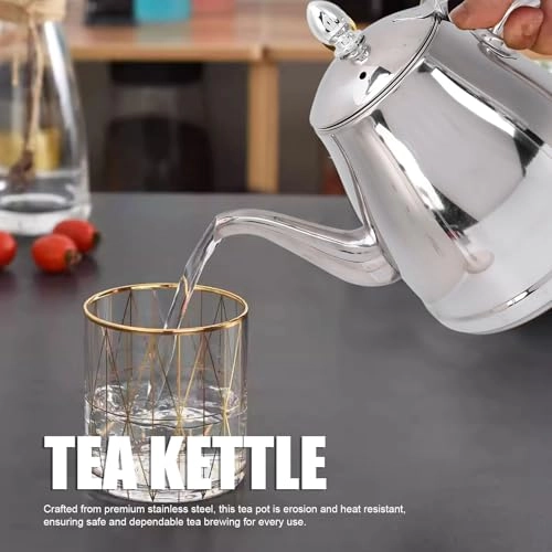 Gooseneck Teapot - Stainless Steel 1.5L
