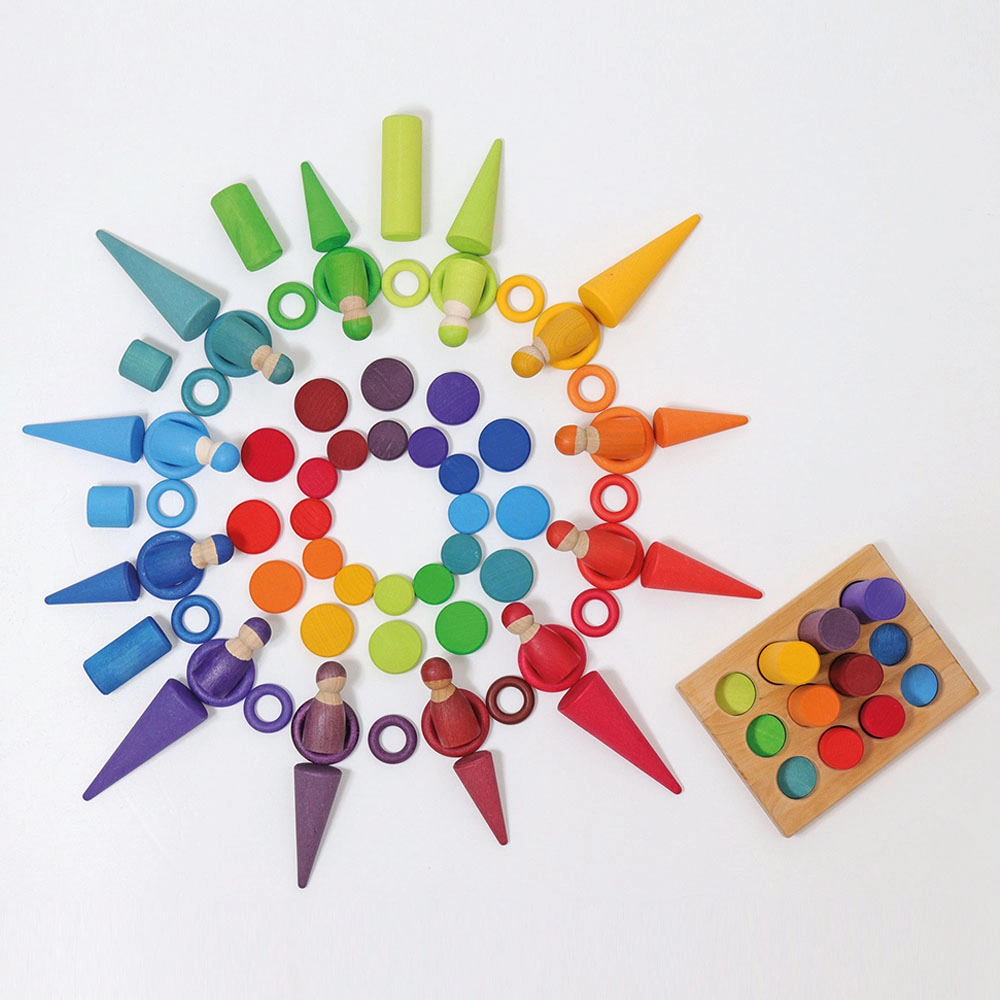 Stacking Rainbow Toy - Suitable for 3 years and above 12 pieces