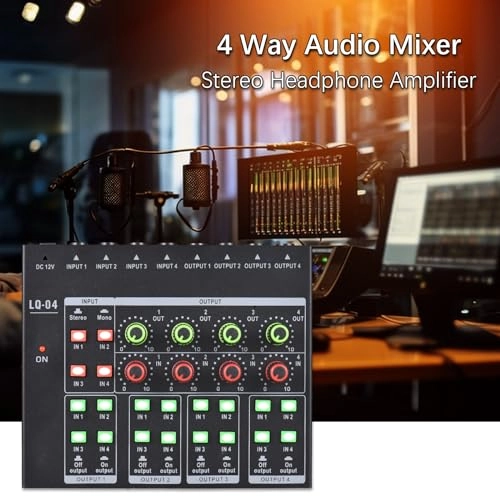 4-Channel o Mixer - Portable Black