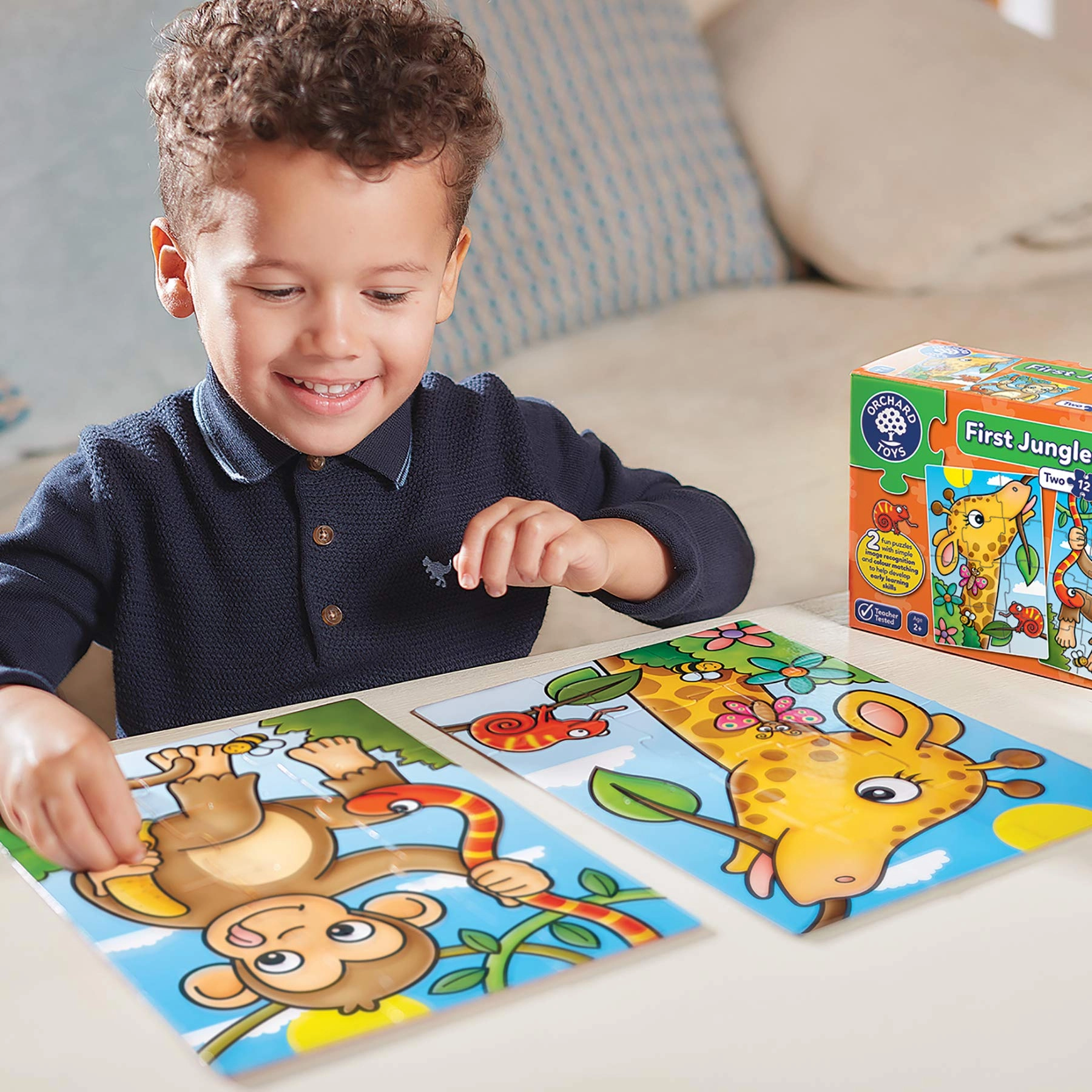 First Jungle Friends Jigsaw Puzzles - Suitable for 2 years & above 24 pieces