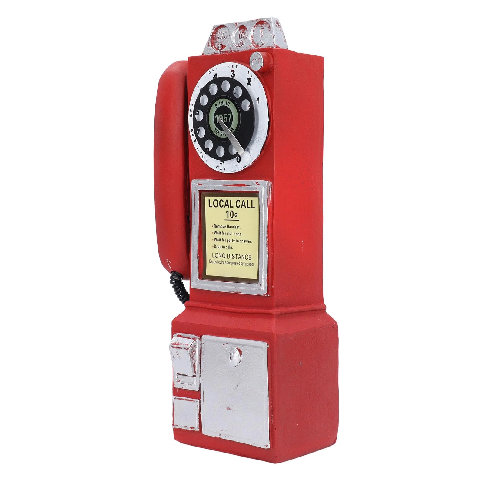 KKPLZZ Vintage Wall Mounted Telephone Ornament - Resin