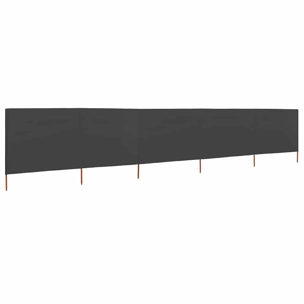 5-panel Wind Breakers - 600x80 cm Anthracite