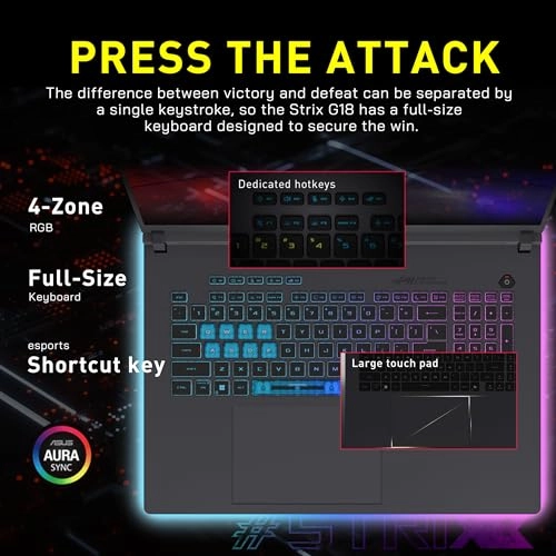 ROG Strix G18 - 18'' Ultra 9 275HX 64GB DDR5 4TB SSD