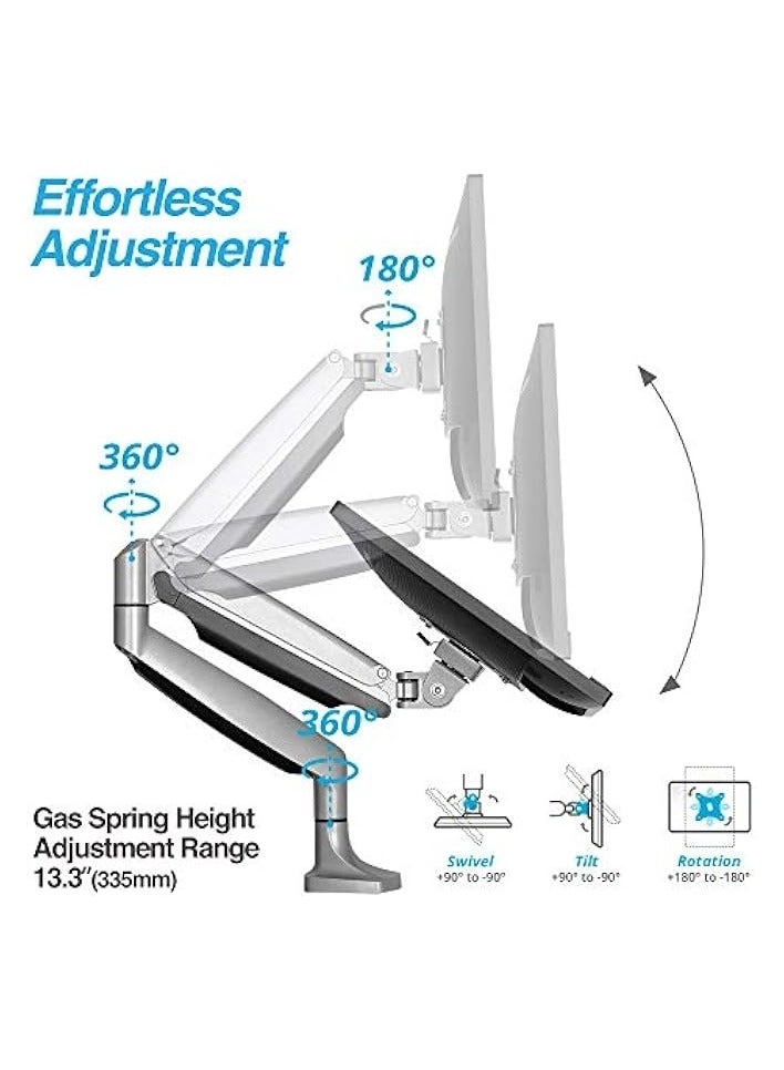 Single Monitor Table Stand - 13” to 32” VESA 75 x 75 -100 x 100