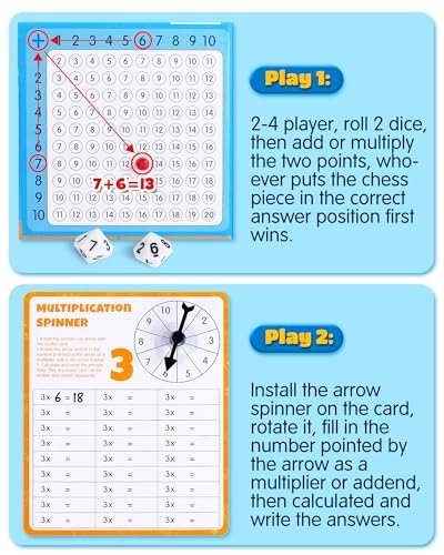 Magnetic Addition Multiplication Game Board - 8-12