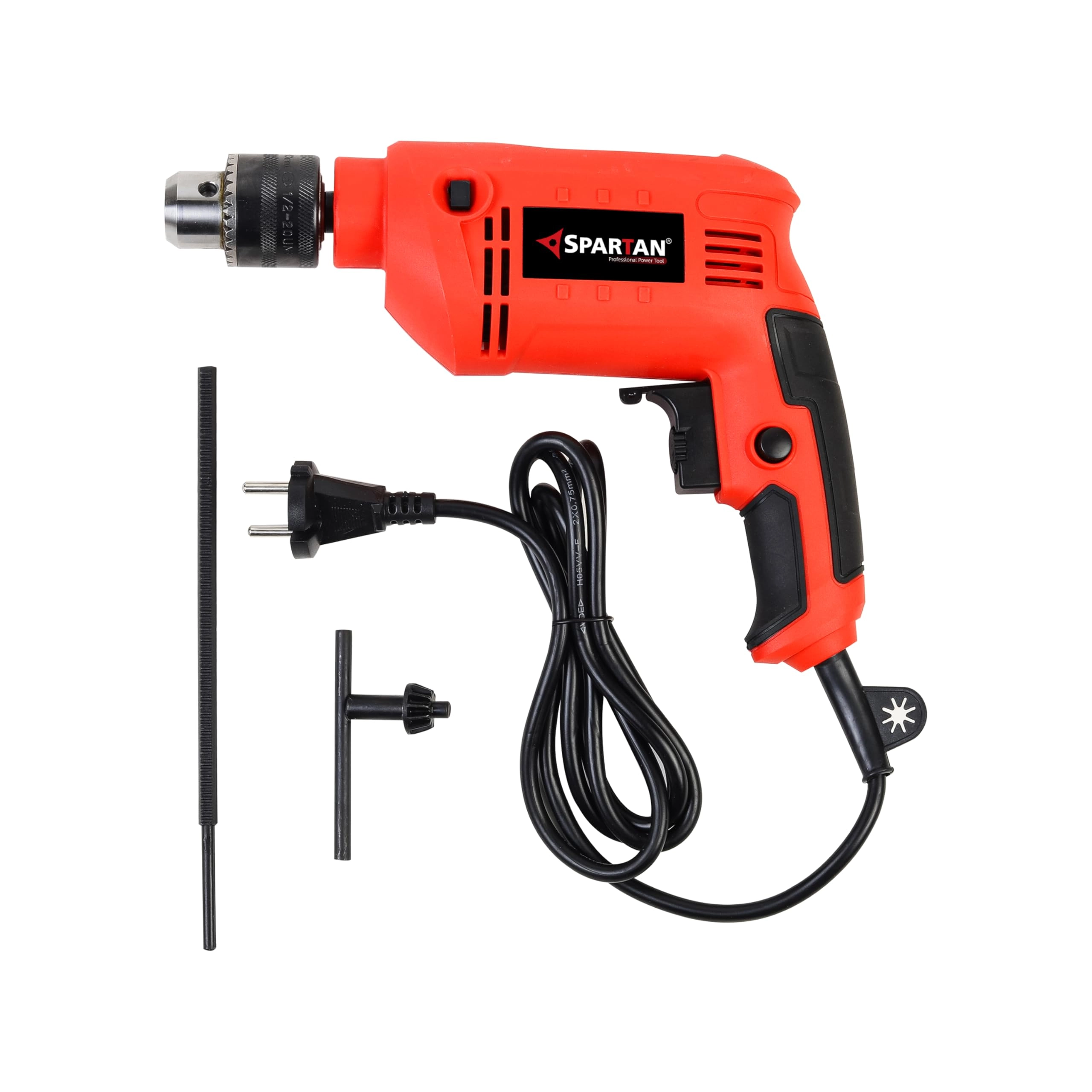 Spartan 13mm Corded Drill Machine - 650W 2900RPM Reversible Variable Speed