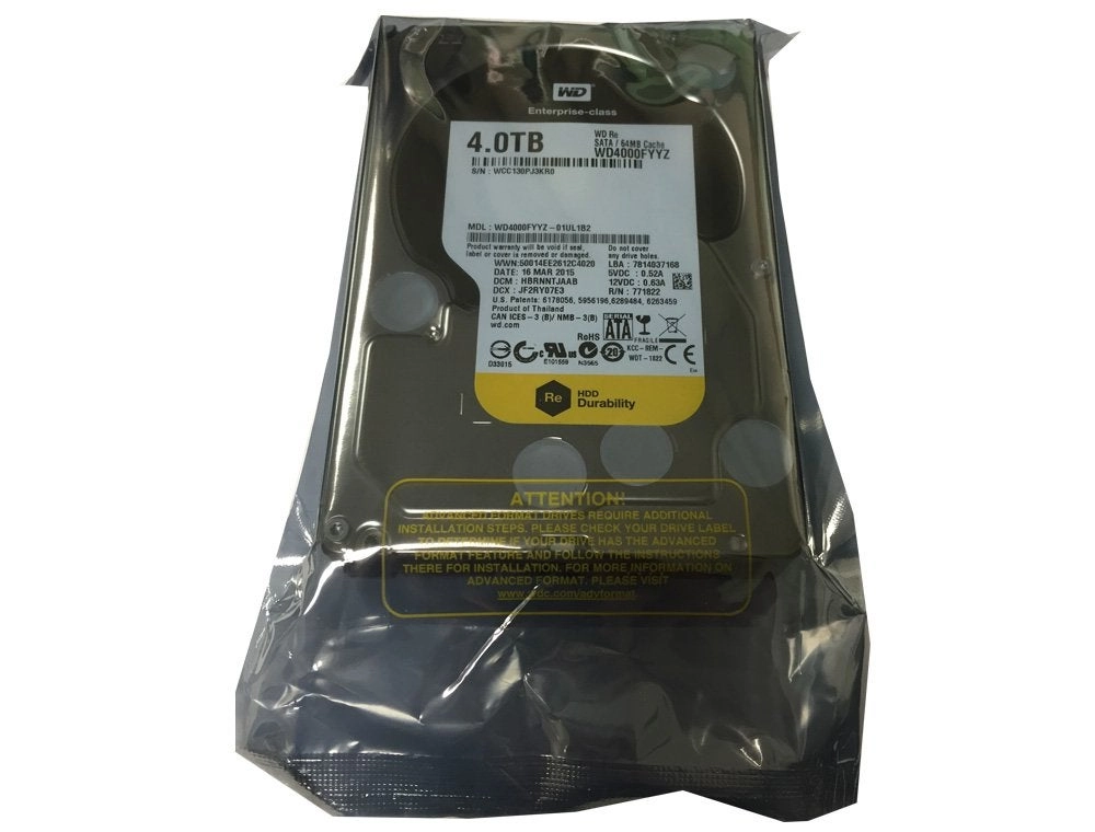 ENTERPRISE 3.5" 7200rpm 64MB SATA 6Gb/s (WD4000FYYZ) - 4TB