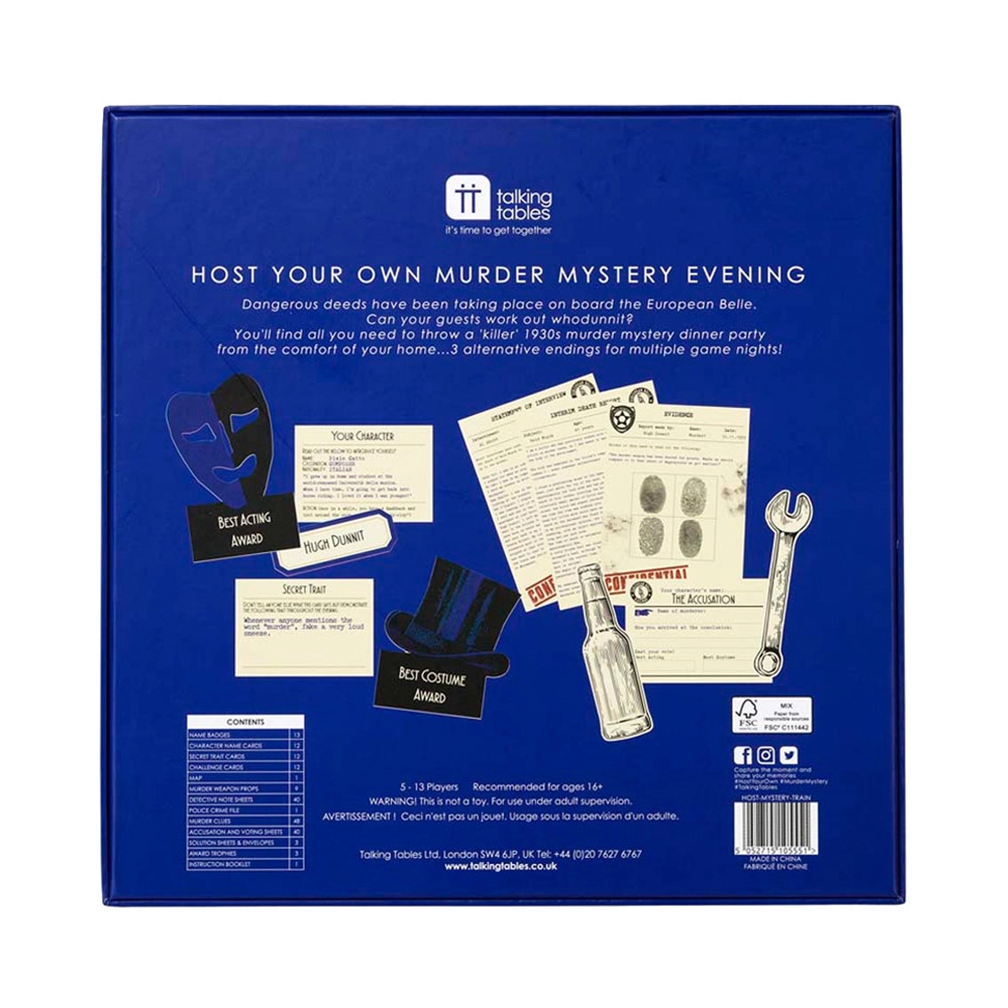 Christmas Trivia Quiz Questions & Charades - 60x Mistletoe Box