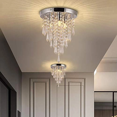 Round Crystal Ceiling Light