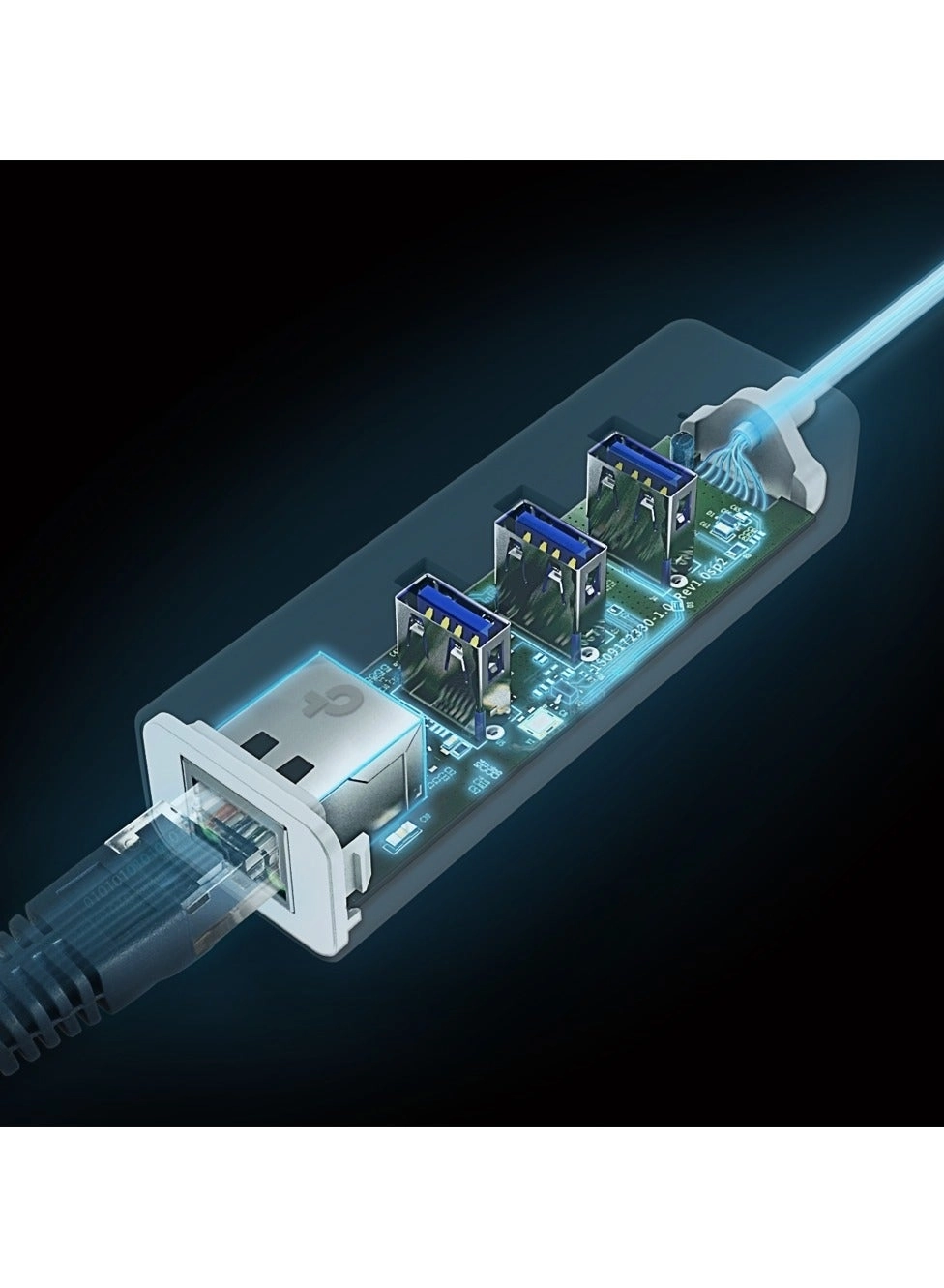 UE330 - USB 3.0 3-Port Hub Gigabit Ethernet Adapter