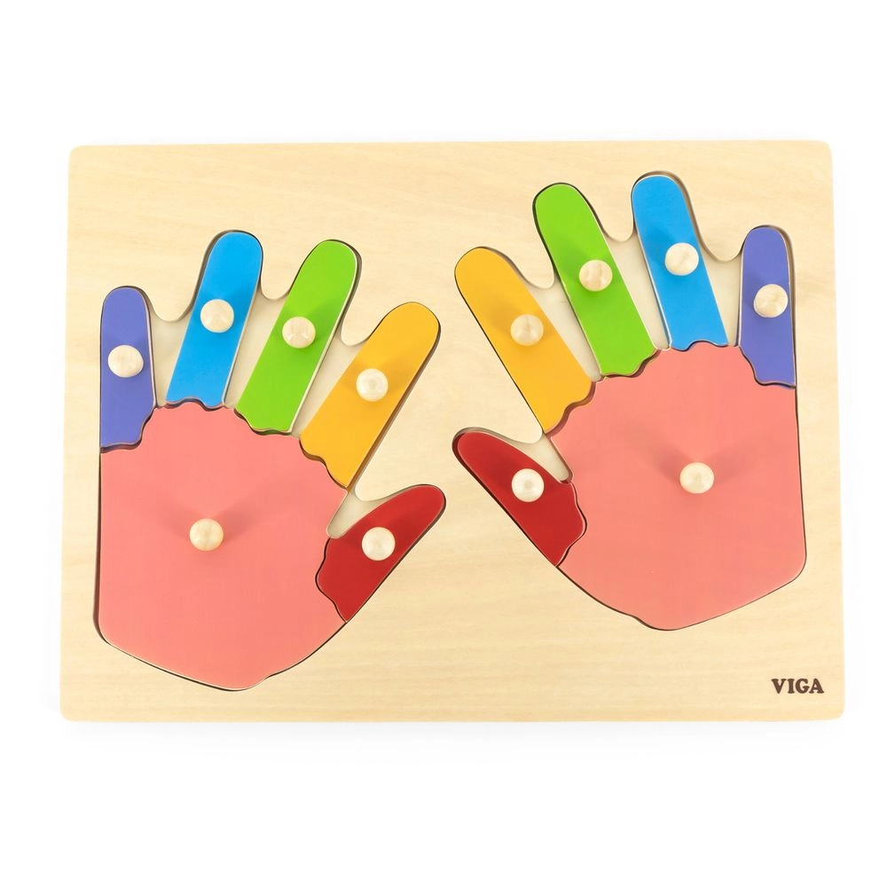 Hand and Finger Puzzle - 3 + 12 piece(s)
