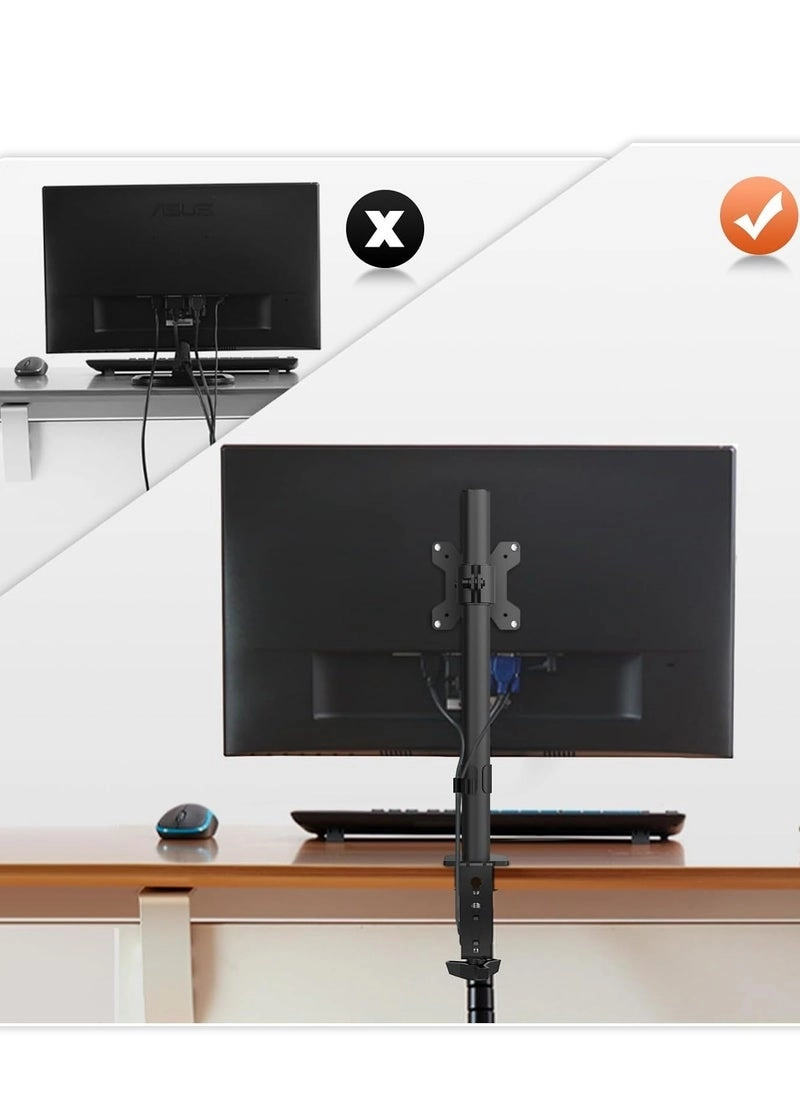 Single Monitor Arm - Single 13-32 Inch VESA 75x75/100x100mm