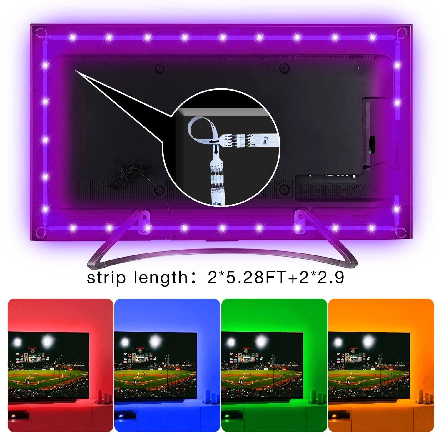 LED Lights for TV - 15ft
