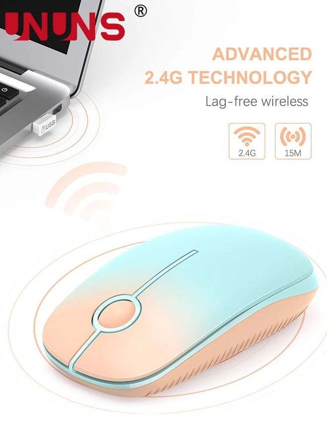 Cute Cartoon Pattern Slim Mouse - Wireless