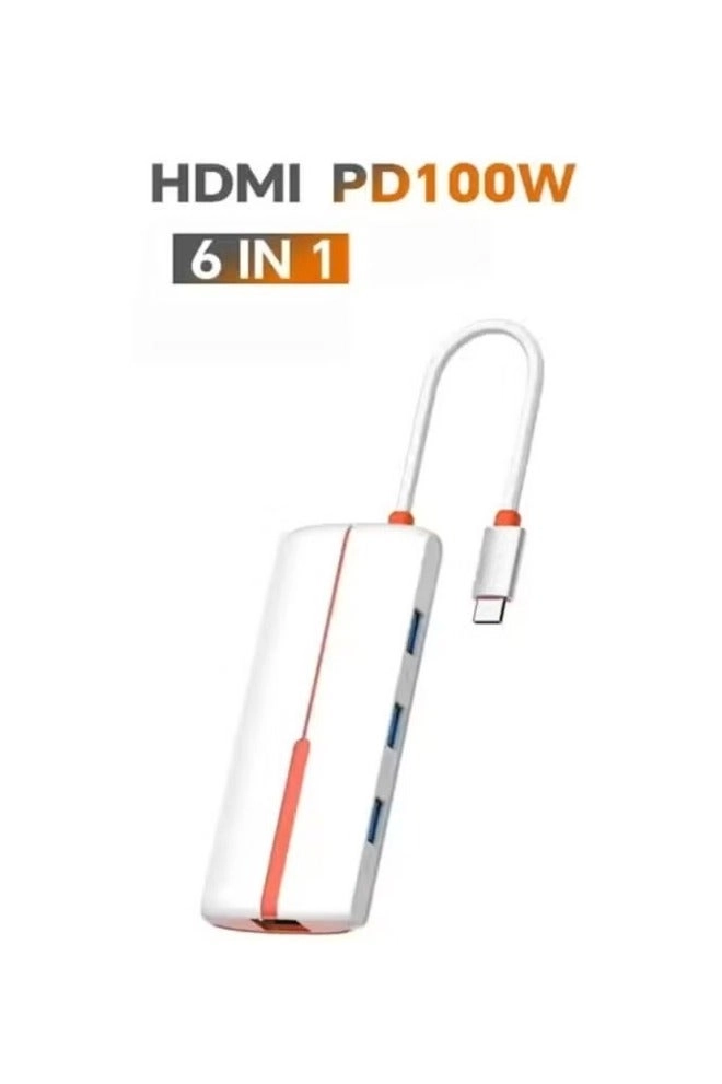 REBENUO USB-C Docking Station - 100W PD 4K HDMI Gigabit Ethernet