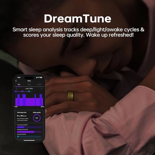 Smring Smart Ring - Gold #9 10 Days Battery Life