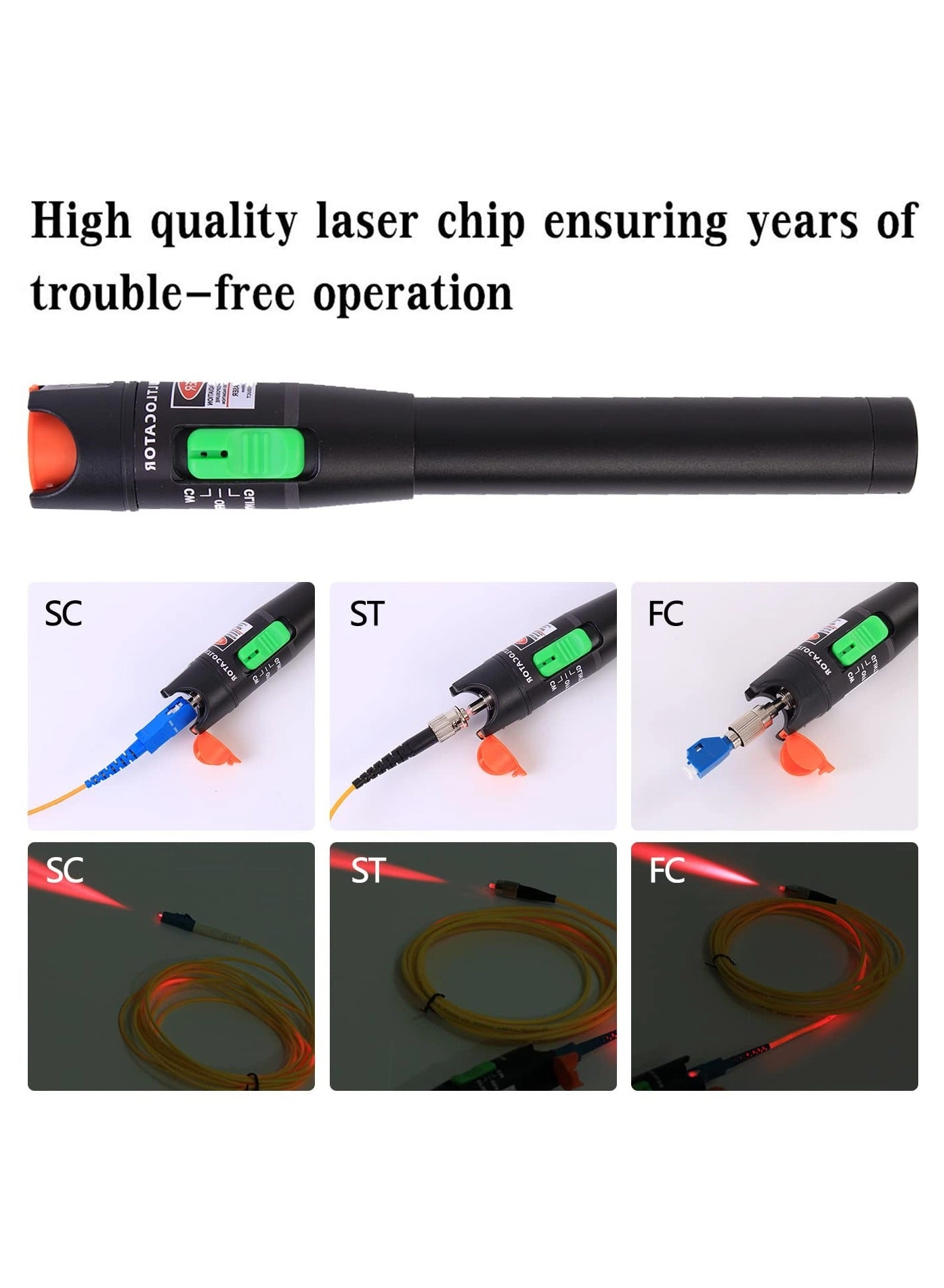 Fiber Visual Fault Locator - LC/FC/SC/ST VFL