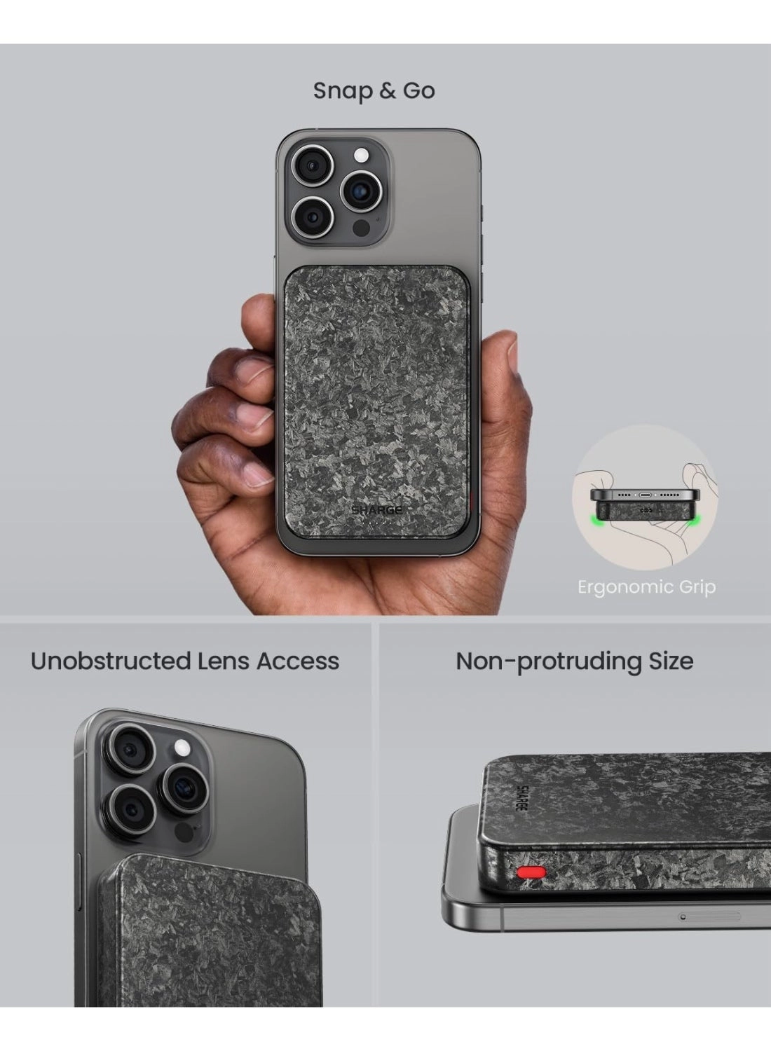 IceMag - 10000mAh Magnetic Wireless Charging