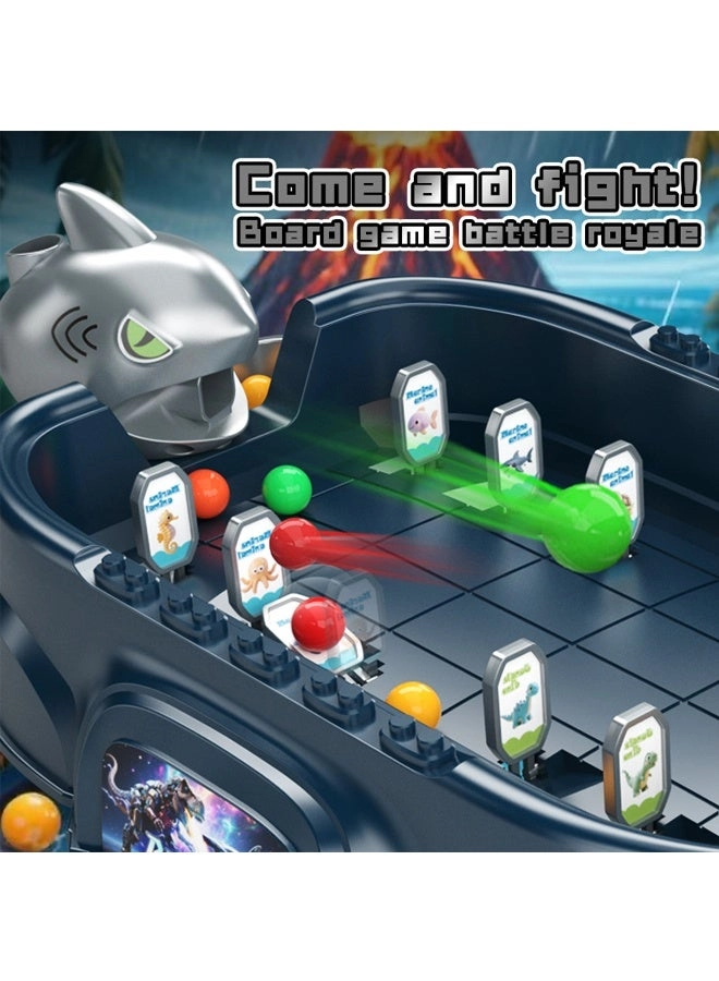 Dinosaur vs Shark Battle Plate