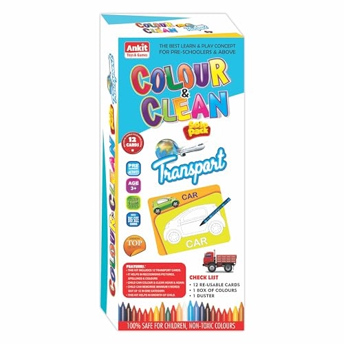 Color & Clean Transports Solo Pack - 3 years and up 14 pieces