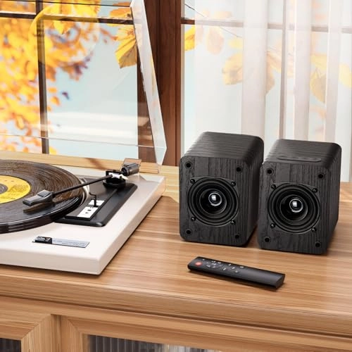 Powered Bluetooth Bookshelf Speakers - 40W