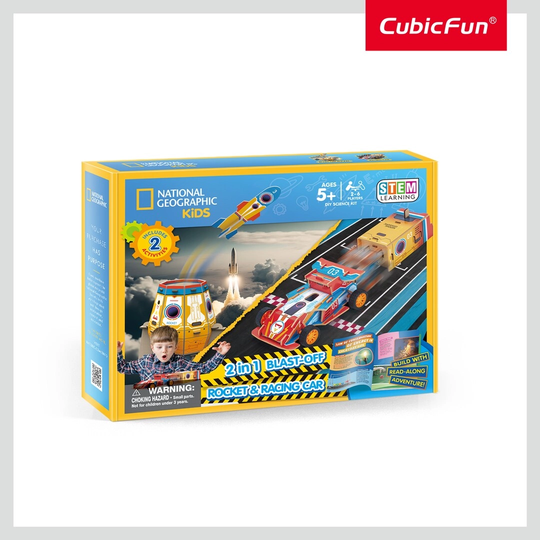 Blast-Off Rocket - 23 cm + Racing Car - 12.5 cm