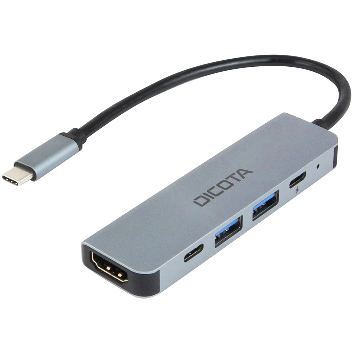 DICOTA 5-in-1 USB-C Video Hub - 3840×2160@30Hz