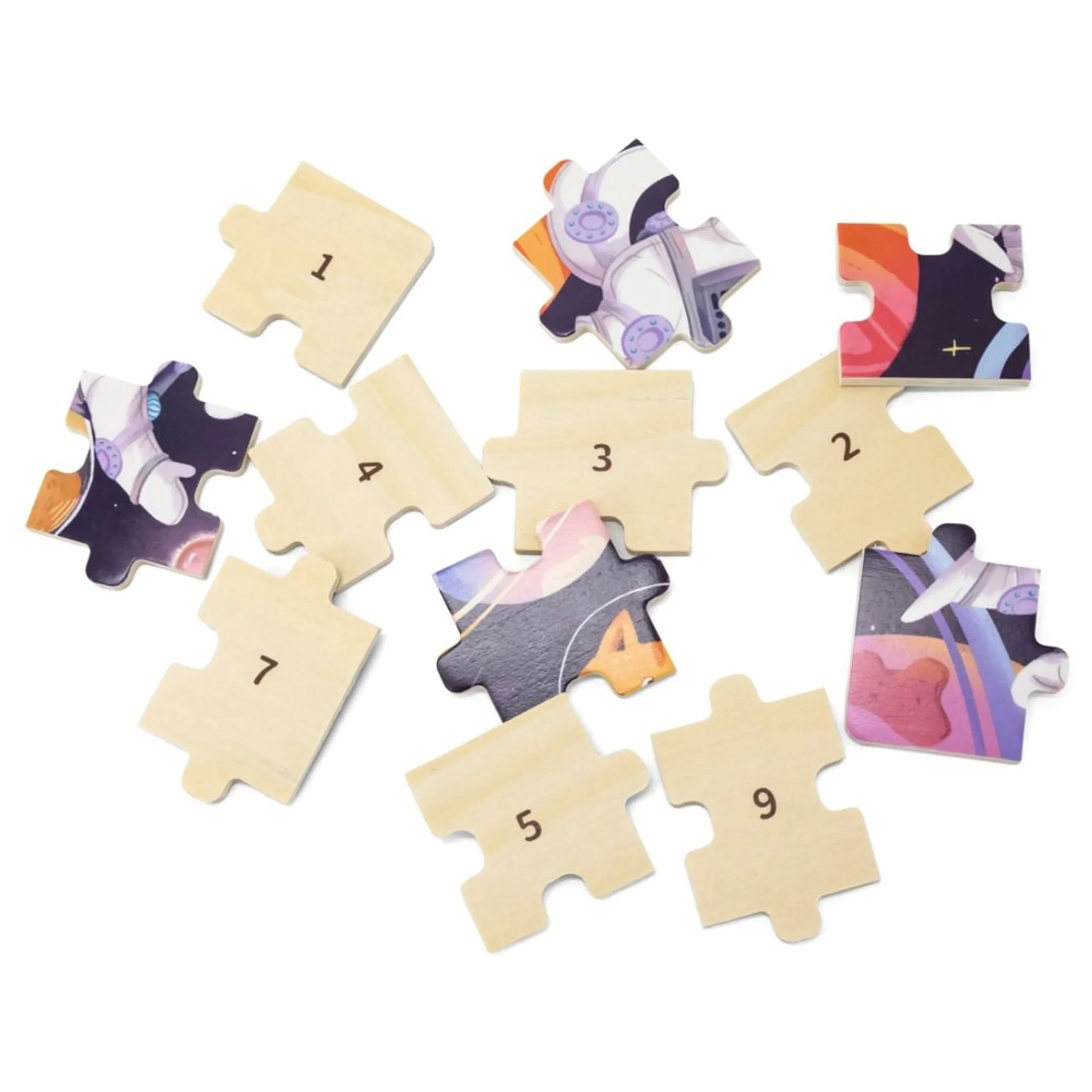 Space Adventures Wooden Puzzle (29464294-44646) - 24 pcs