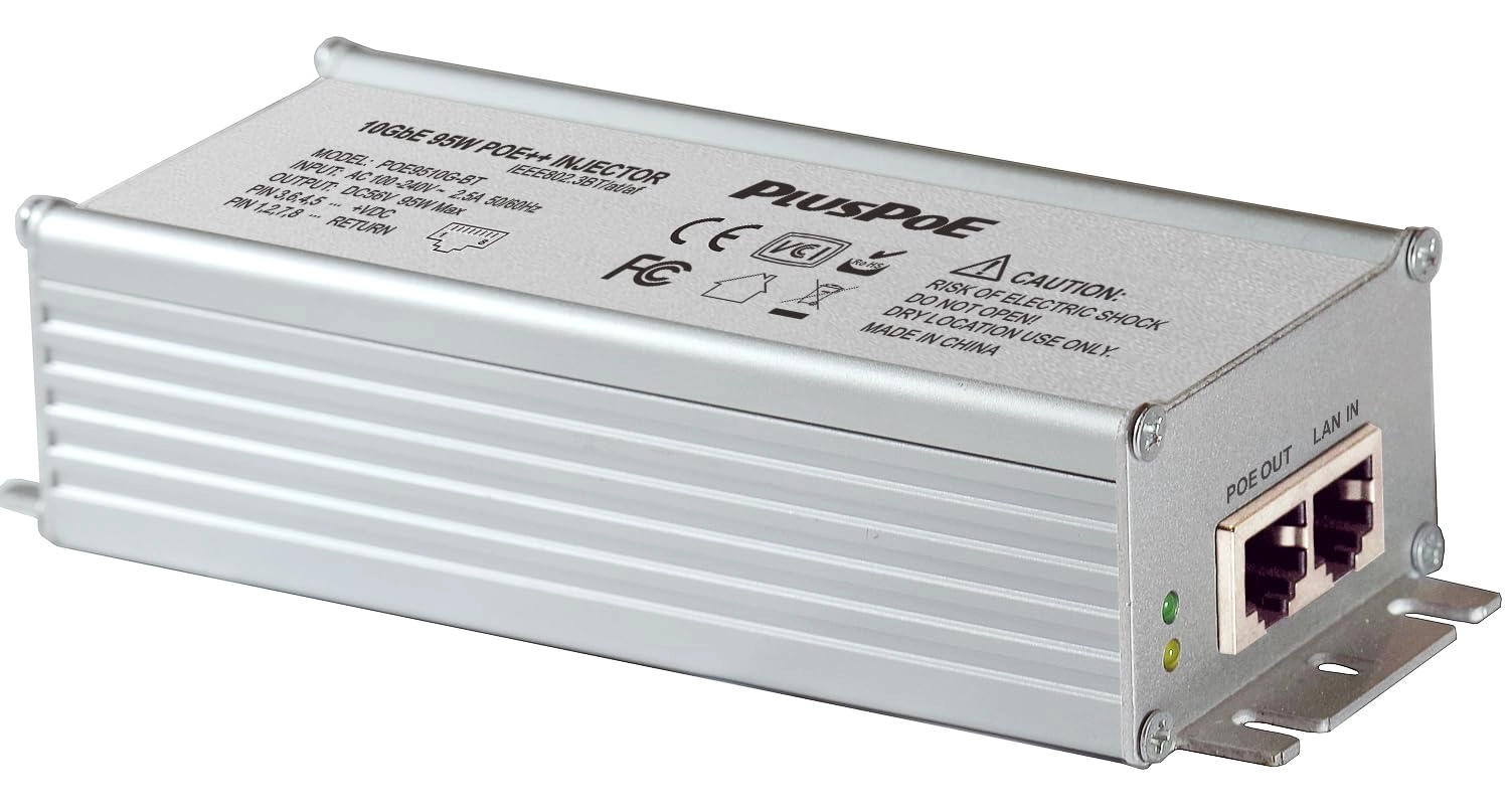 PLUSPOE 2.5Gb PoE++ Injector - 90W IEEE802.3BT