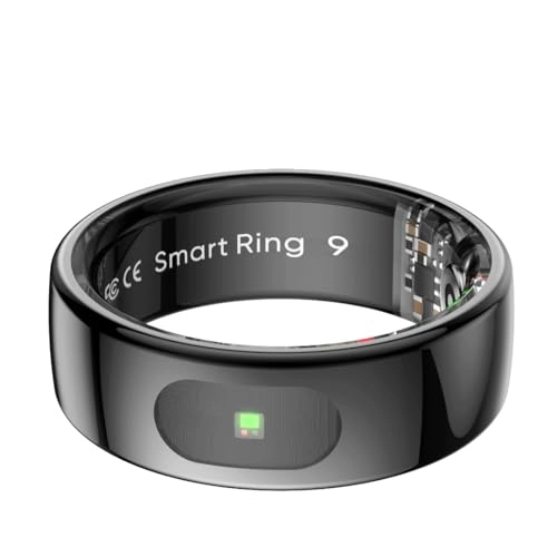 RQ8 - Health Monitoring Digital Display Black Ceramic Band