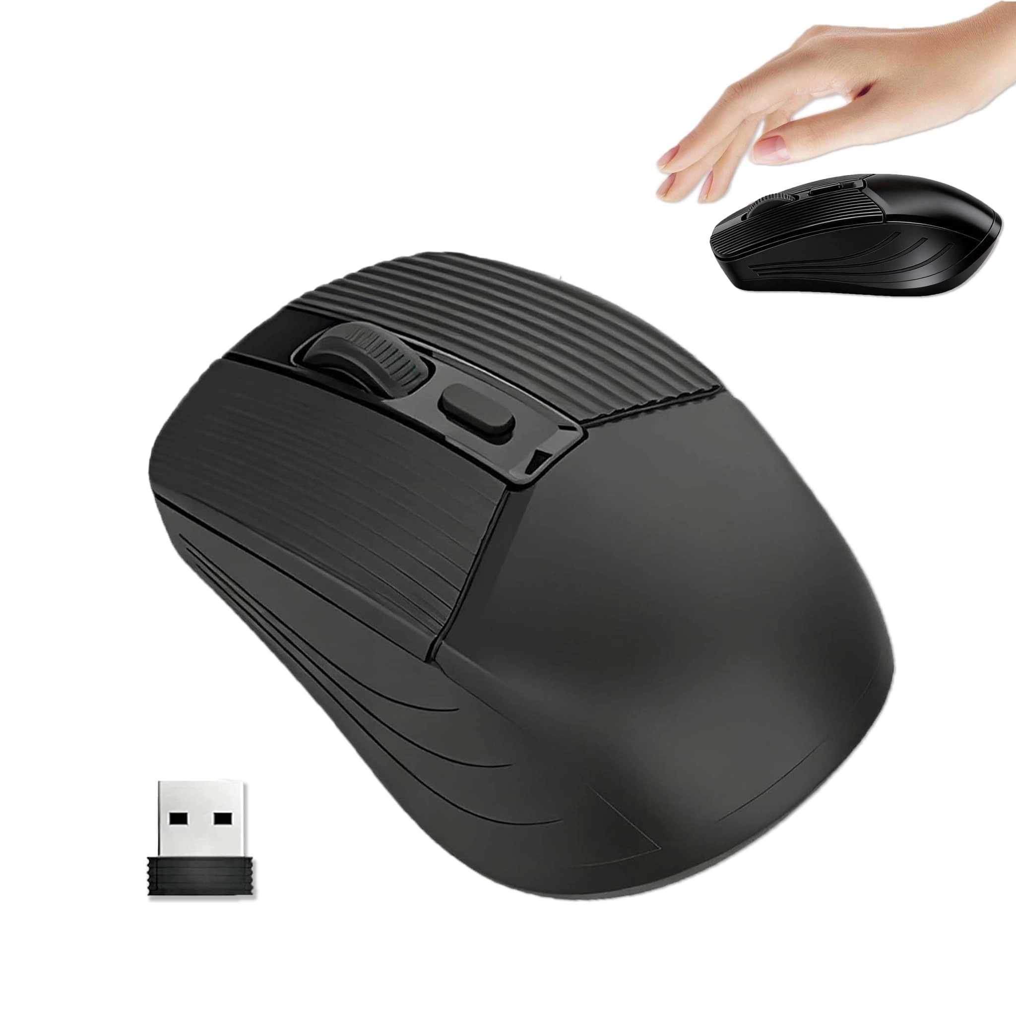 TERRIFI Wireless Mouse - Bluetooth 5.2 + 2.4G