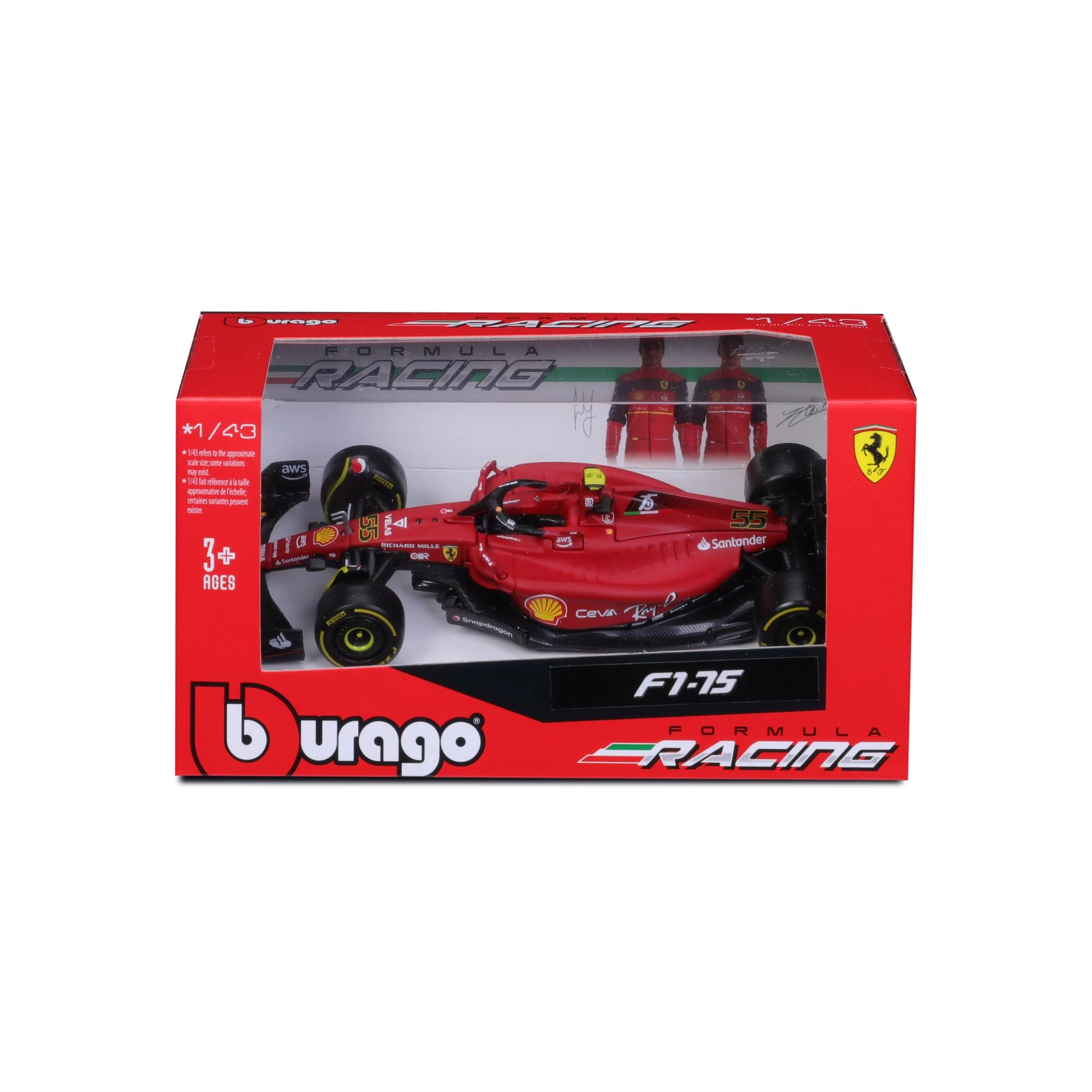 F1-75 - 1:43 Die-Cast Alloy