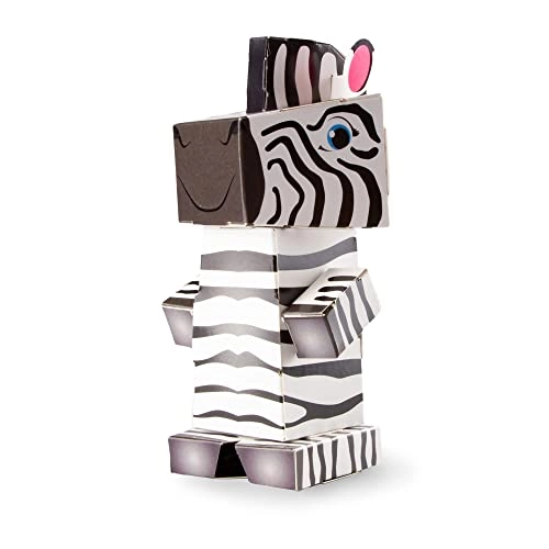 Safari Animals Zebra - Paperboard No Glue No Scissors