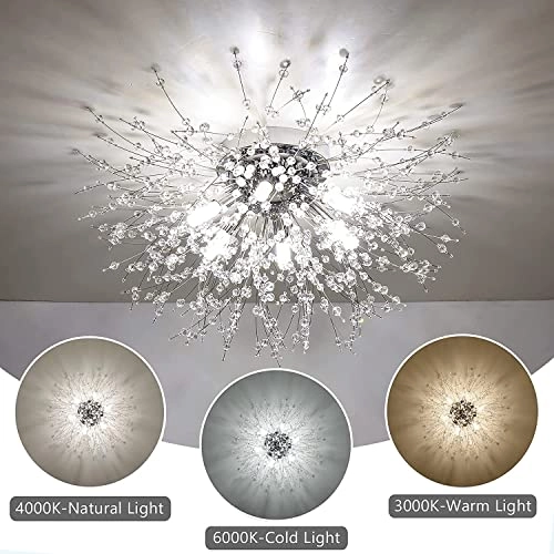 Modern Crystal Ceiling Lights - Dimmable
