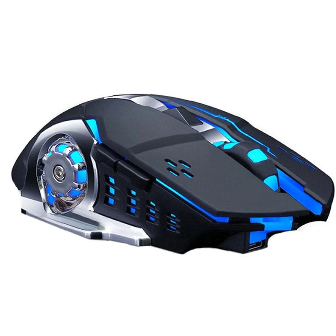 HWLVH Q13 Rechargeable Silent LED Backlit Optical Gaming Mouse - USB