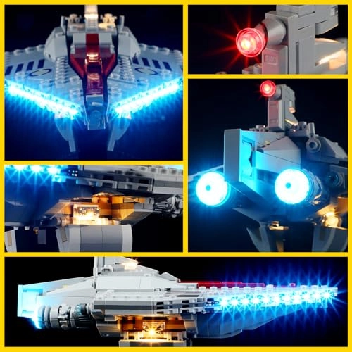 Light Kit for LEGO Acclamator-Class Assault Ship 75404 - Plastic Star Wars 1 5V