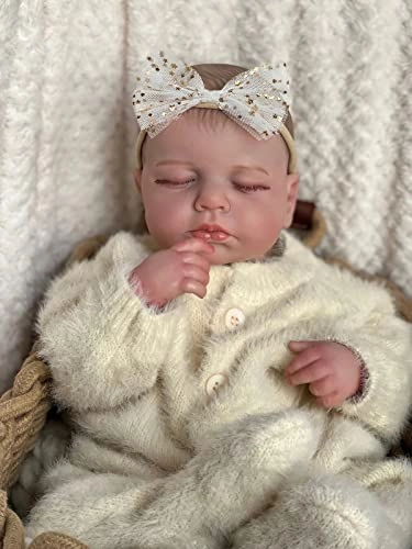 Reborn Baby Doll - 24 Inch Hand-Rooted Hair Ages 3+
