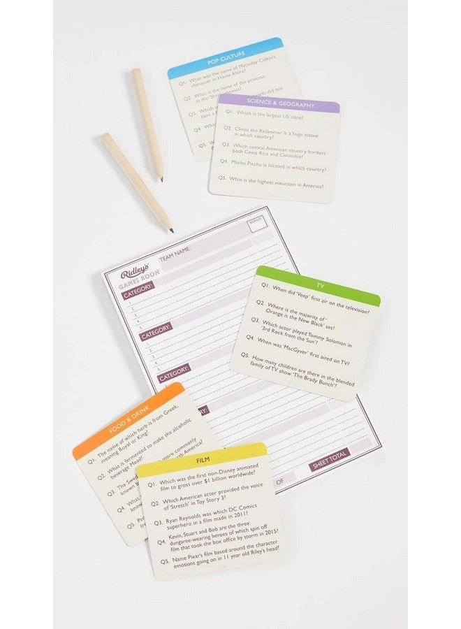 Bar Quiz Trivia - Card Game