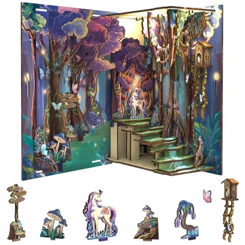 Book Nook - Forest Unicorn