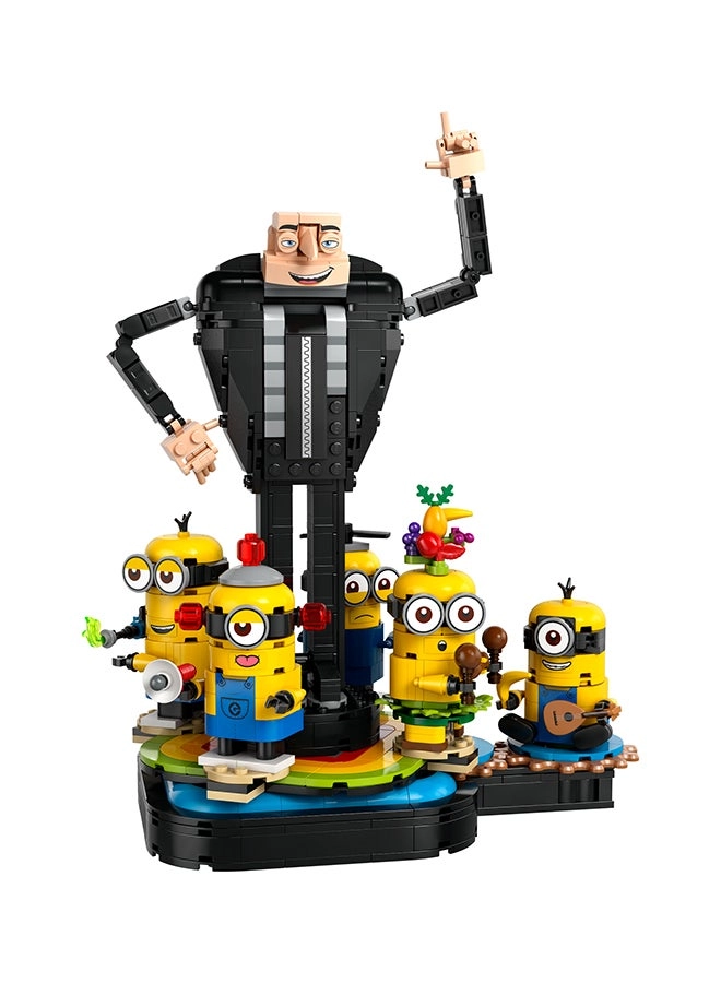 Despicable Me 4 Brick-Built Gru and Minions