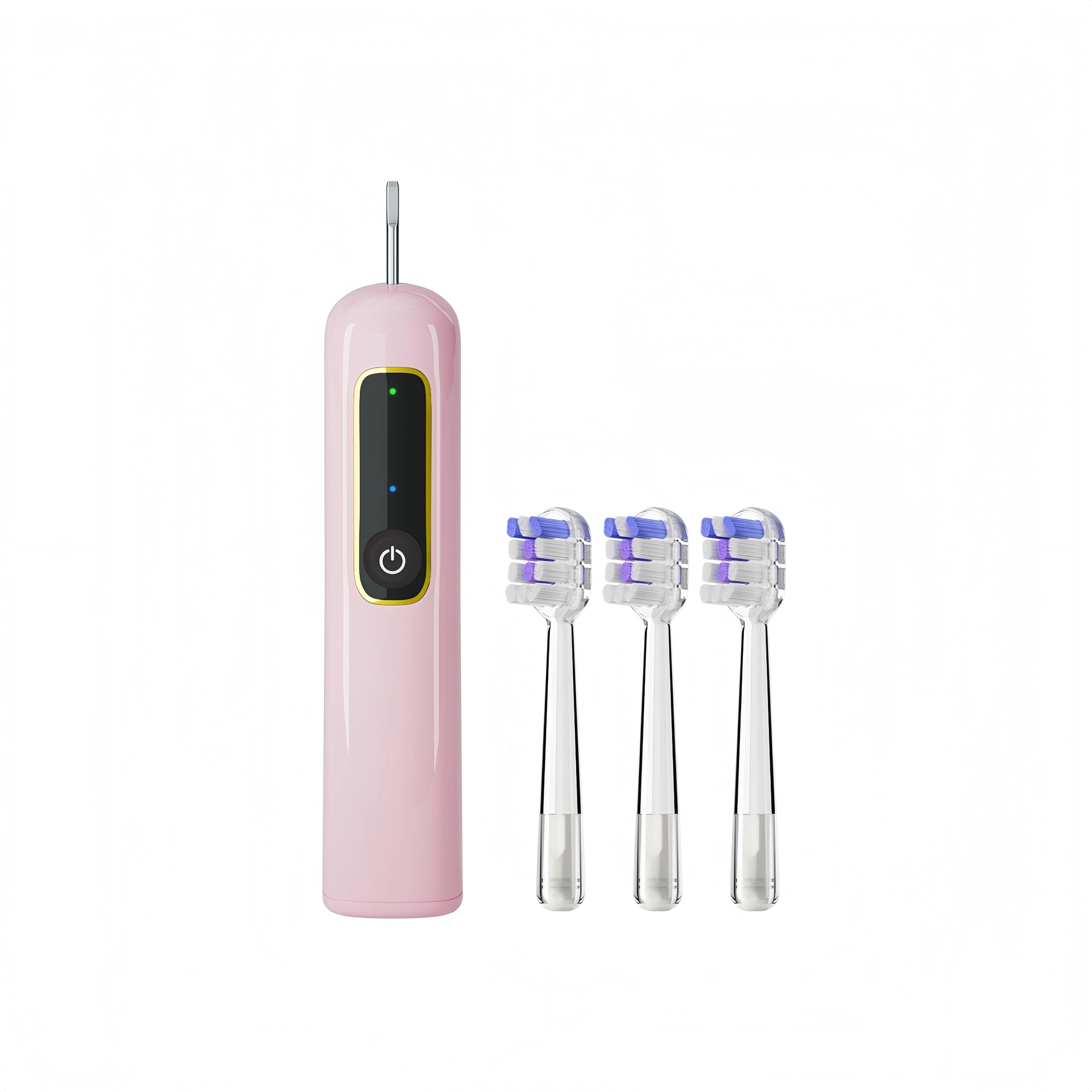 SSXOQX Sonic Toothbrush - 3 Brush Heads 4 Modes 2-Minute Smart Timer