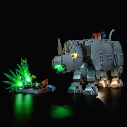 Light kit Compatible with Lego 31171 Wild Animals: Majestic Rhino with Birds - No Model Only Light LED Lighting Accessories